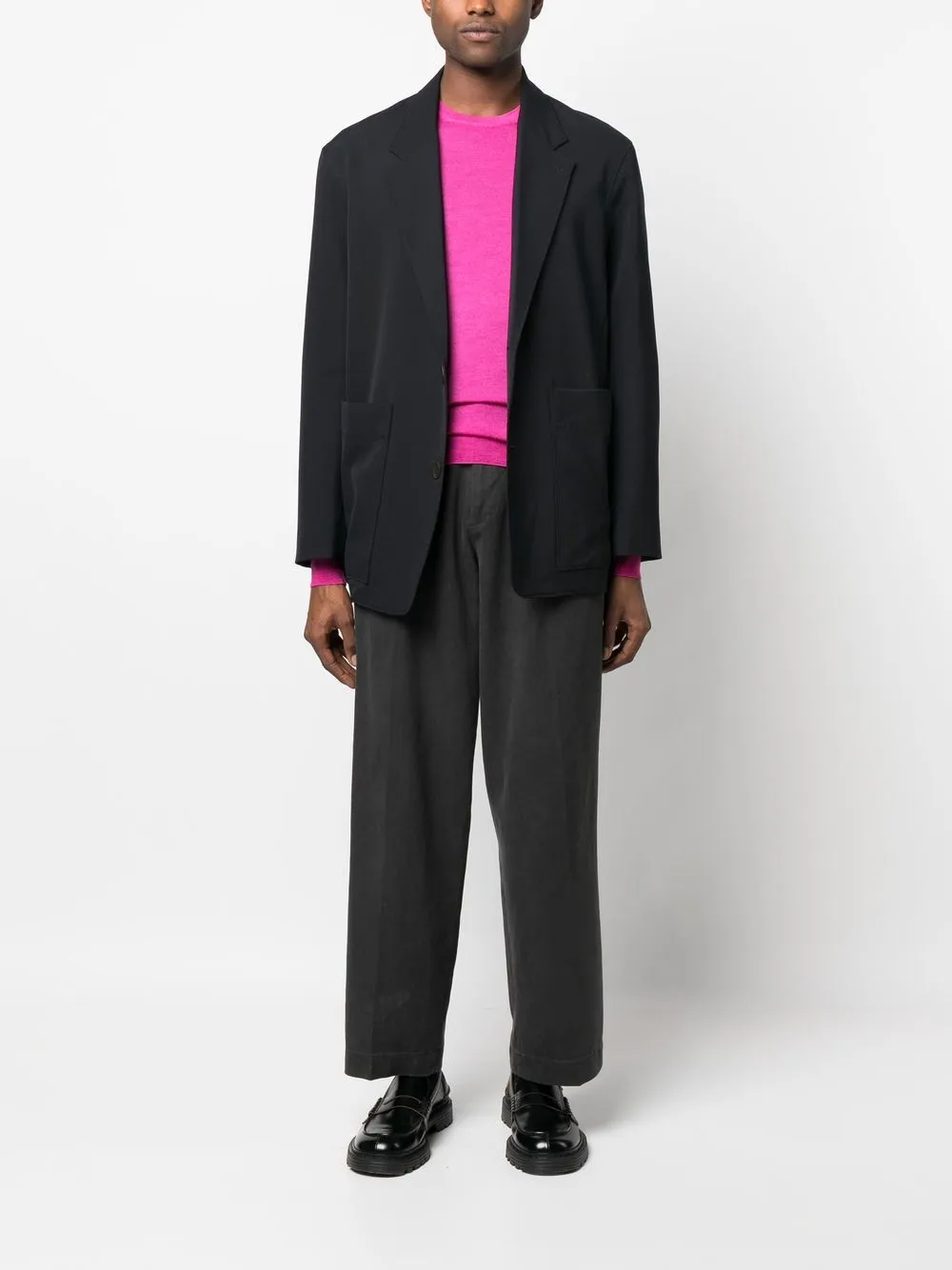 Drumohr Trui met ronde hals - Roze
