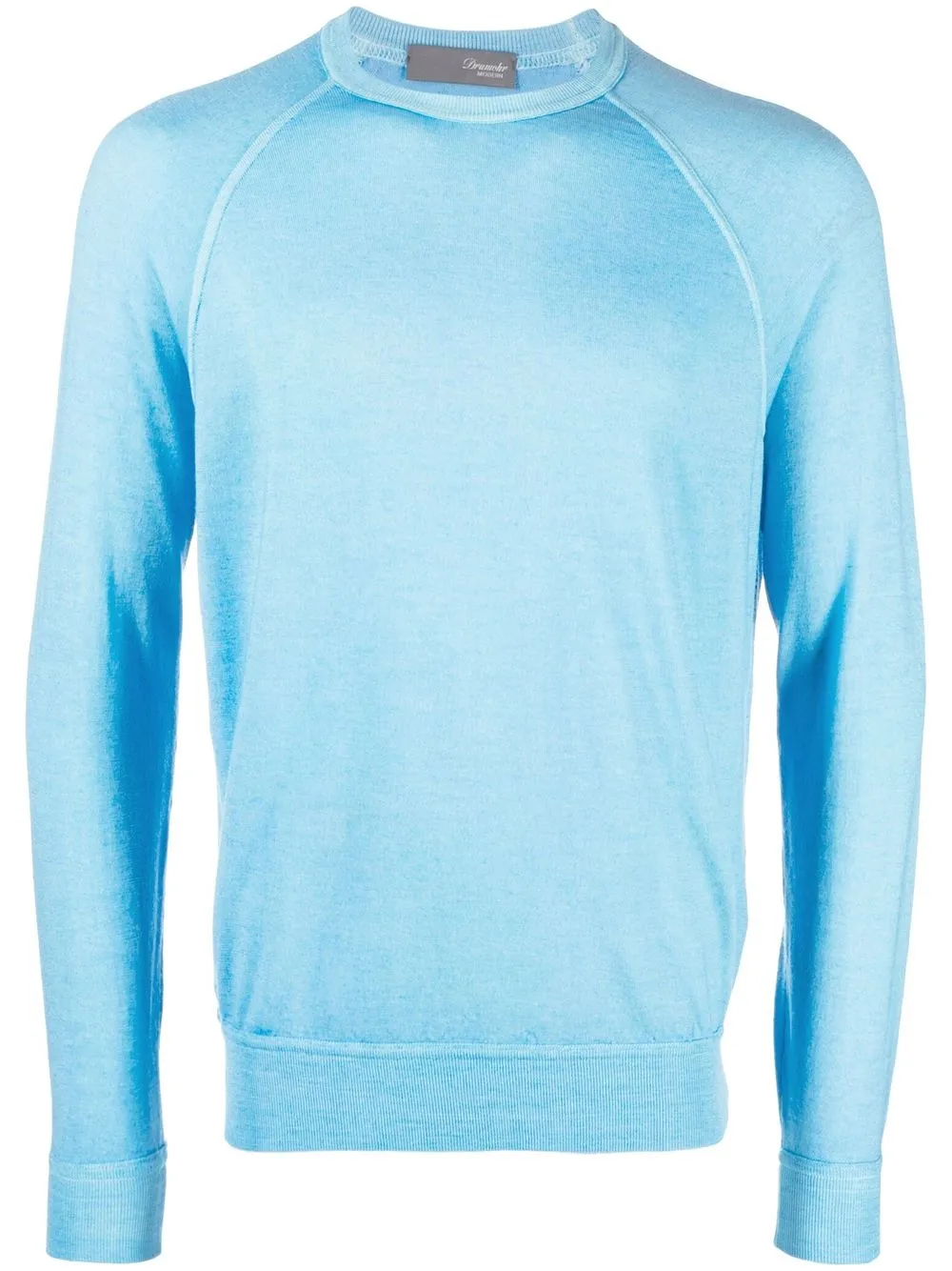 

Drumohr raglan-sleeve merino jumper - Blue