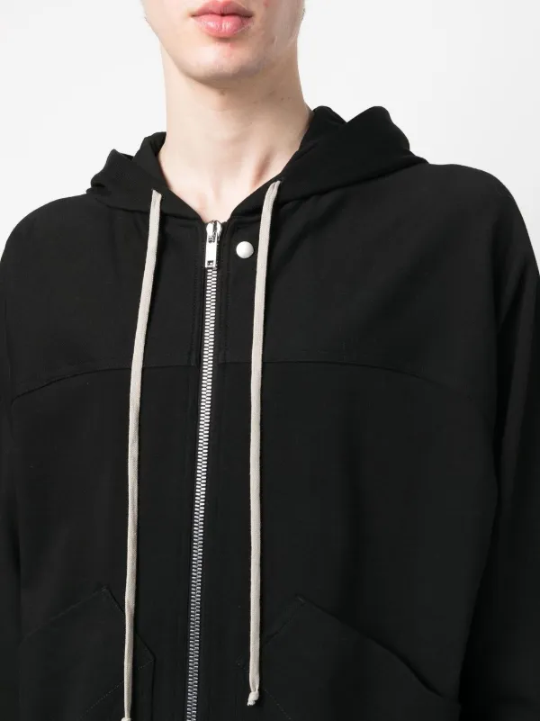 Zip up cheap drawstring hooded jacket