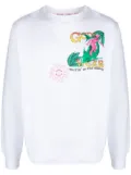 GCDS graphic-print crew-neck sweatshirt - White