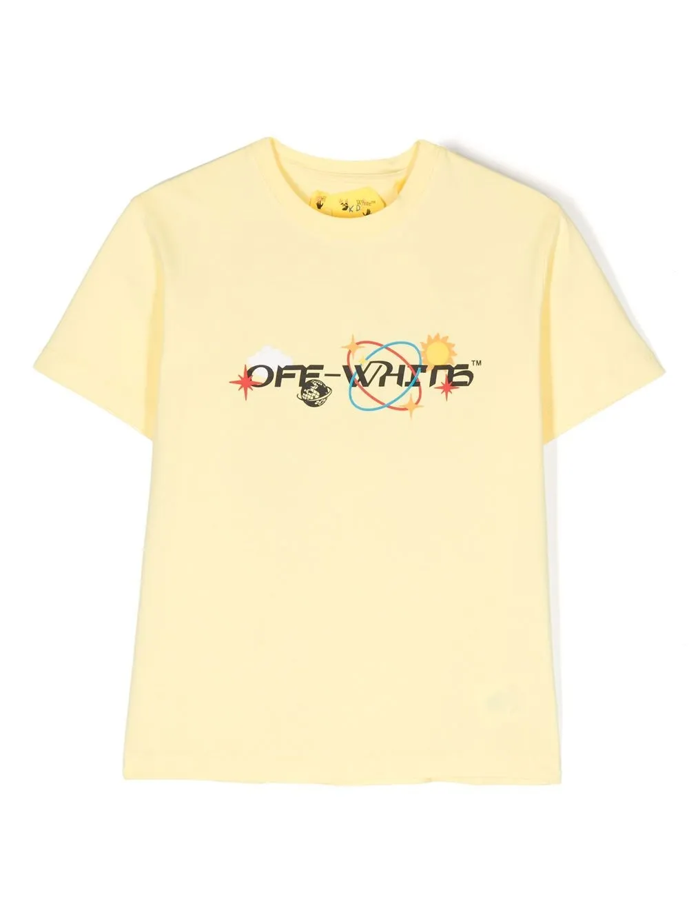 

Off-White Kids Off Planets cotton T-Shirt - Yellow