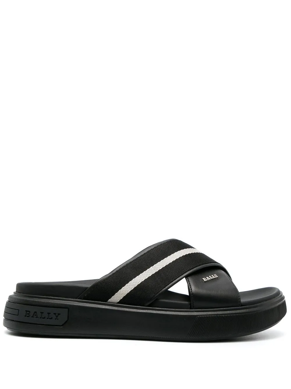 

Bally crossover-strap 55mm slides - Black