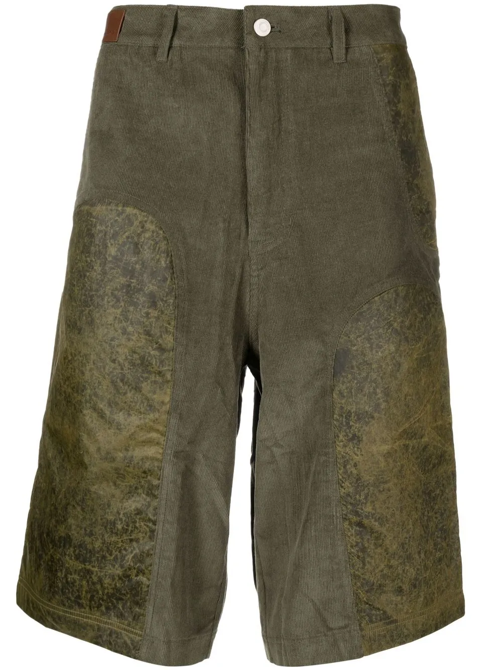 

Andersson Bell contrasting-panel Bermuda shorts - Green