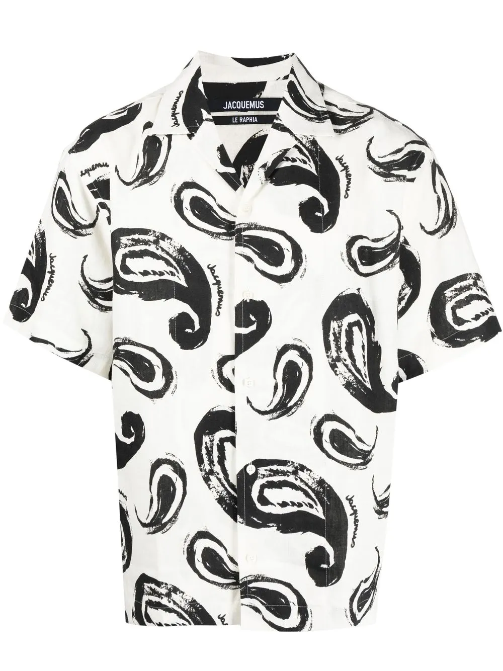 

Jacquemus paisley-print linen T-shirt - White