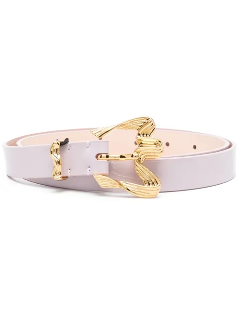 BY FAR sculpted-buckle belt