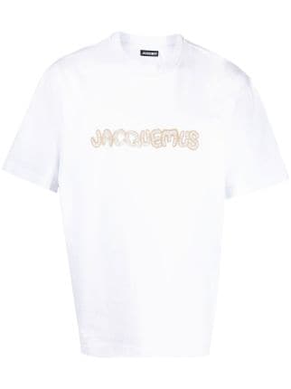 Jacquemus embroidered-logo Cotton T-shirt - Farfetch