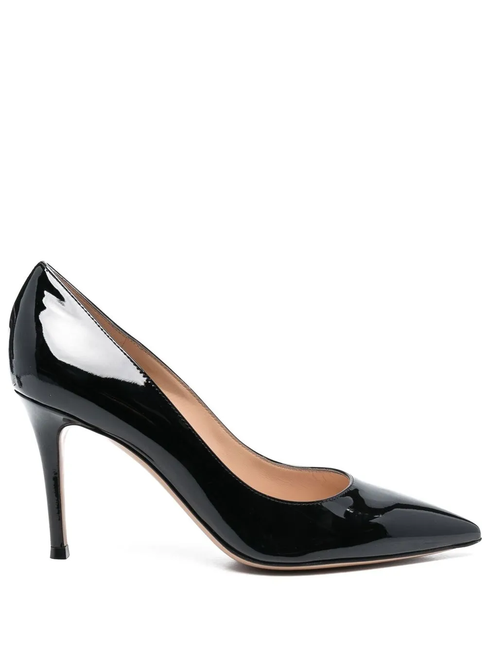 

Gianvito Rossi 85mm patent heeled pumps - Black