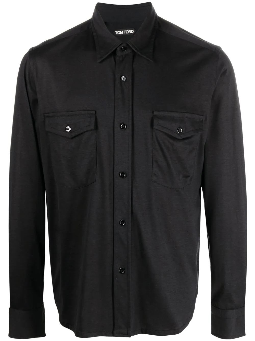 

TOM FORD jersey silk shirt - Black