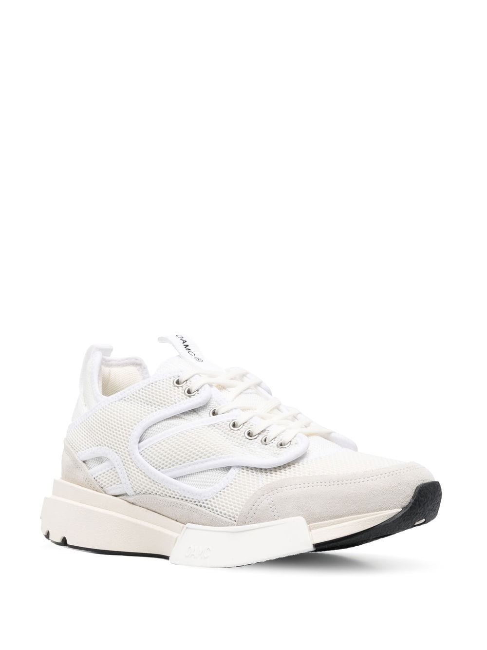 Shop Oamc Aurora Panelled Low-top Sneakers In Weiss