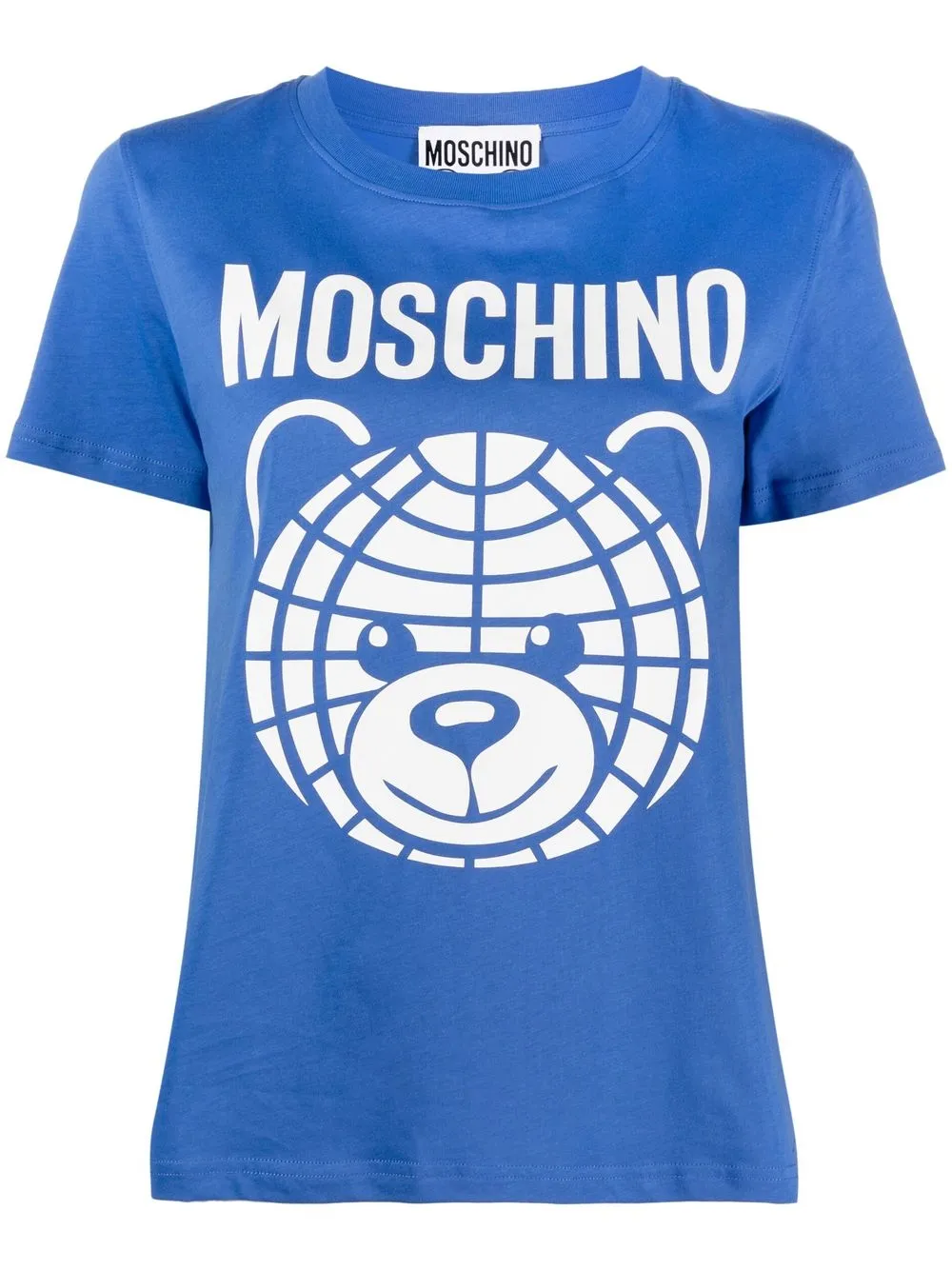 

Moschino playera con logo estampado - Azul