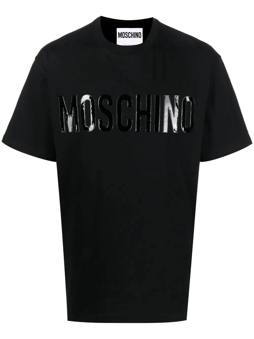 Moschino Cotton Logo-print T-shirt In Black