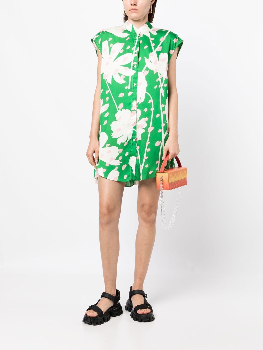 Monse Mini-jurk met bloemenprint - Groen