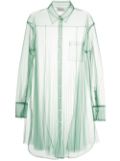 Monse semi-sheer shirt - Green