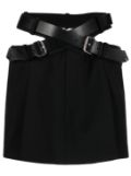 Monse high-waisted belted-waist skirt - Black