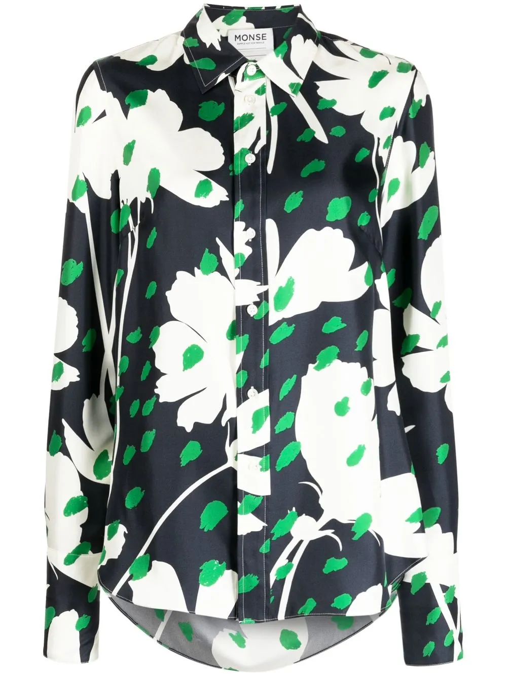 MONSE FLORAL-PRINT LONG-SLEEVE SHIRT