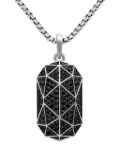 David Yurman sterling silver Torqued Faceted amulet (47.9mm)