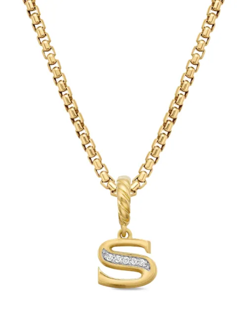 Pendentif S en 18ct pavé de diamants - David Yurman - Modalova