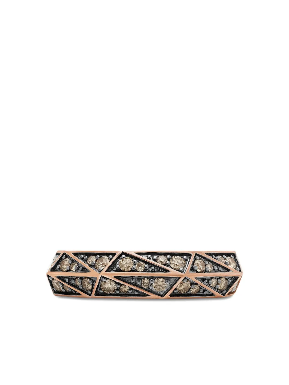 David Yurman 18kt rose gold Torqued Faceted diamond ring (6mm) | Pink | Image 1