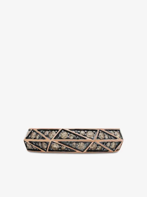 David Yurman 토르케 패시티드 18K 로즈 골드 다이아몬드 링 6mm