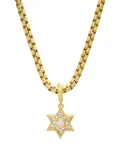 David Yurman 18kt yellow gold Star of David diamond pendant (17.2mm)