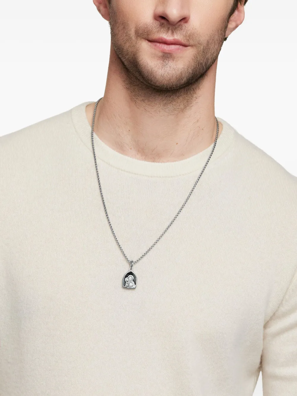David Yurman sterling silver St. Anthony amulet (21.8mm) | Image 2