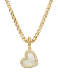 David Yurman 18kt yellow gold DY Elements Heart diamond pendant (19.5mm)
