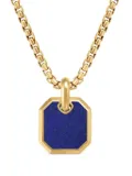 David Yurman 18kt yellow gold Roman lapis lazuli amulet (15mm)