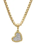 David Yurman 18kt yellow gold DY Elements diamond pendant (12.6mm) - Silver
