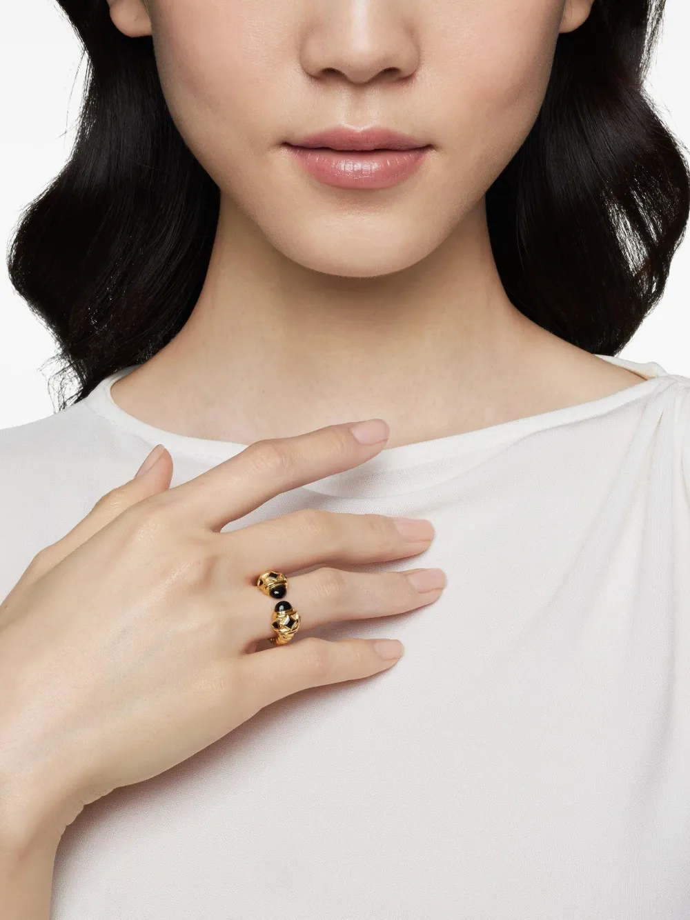 David Yurman anillo Renaissance en oro amarillo de 18kt con ónix de 6.5mm | Image 2
