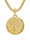 David Yurman 18kt yellow gold Life and Death Duality amulet (30mm)