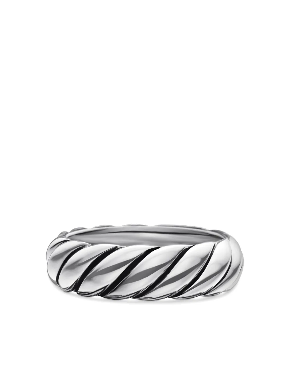David Yurman Sculpted Cable リング 6mm スターリングシルバー - シルバートーン David Yurman Sculpted Cable リング 6mm スターリングシルバー - シルバートーン