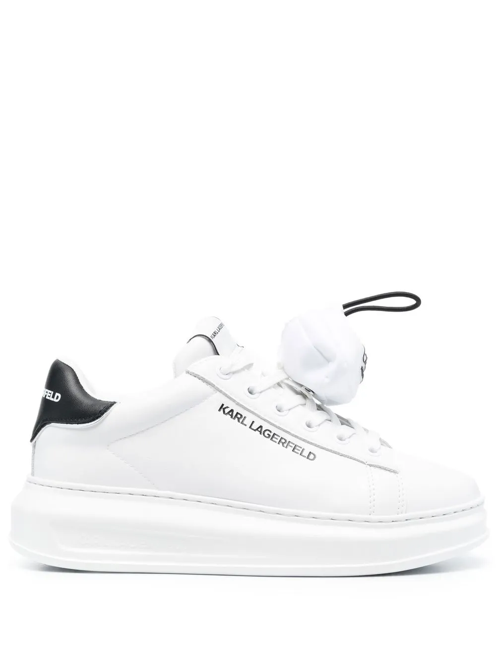 

Karl Lagerfeld tenis bajos Oversized - Blanco