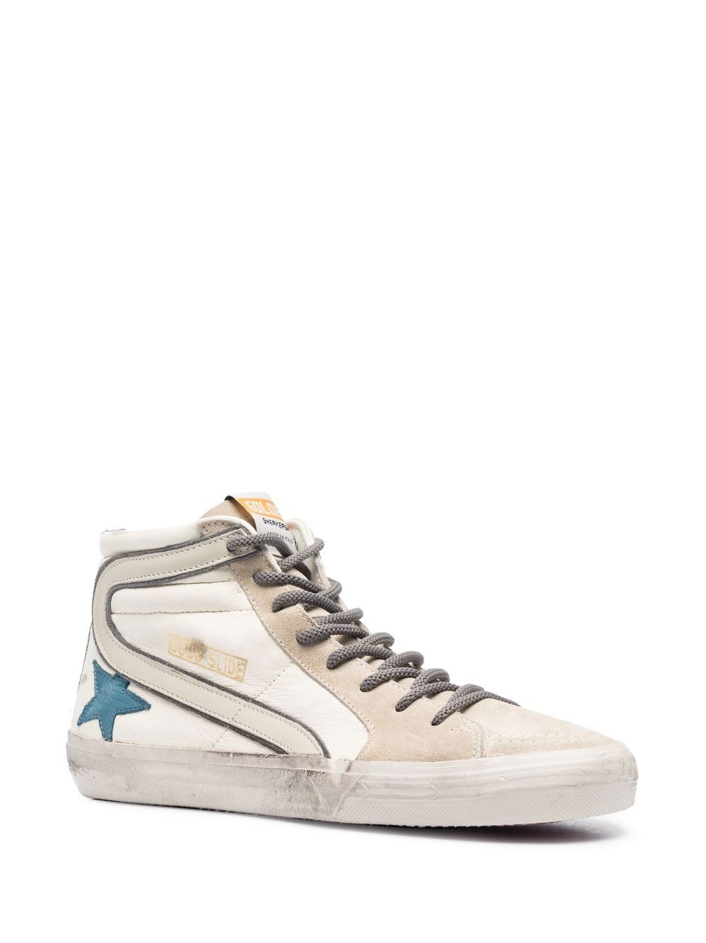 Golden Goose Gerafelde sneakers - Wit