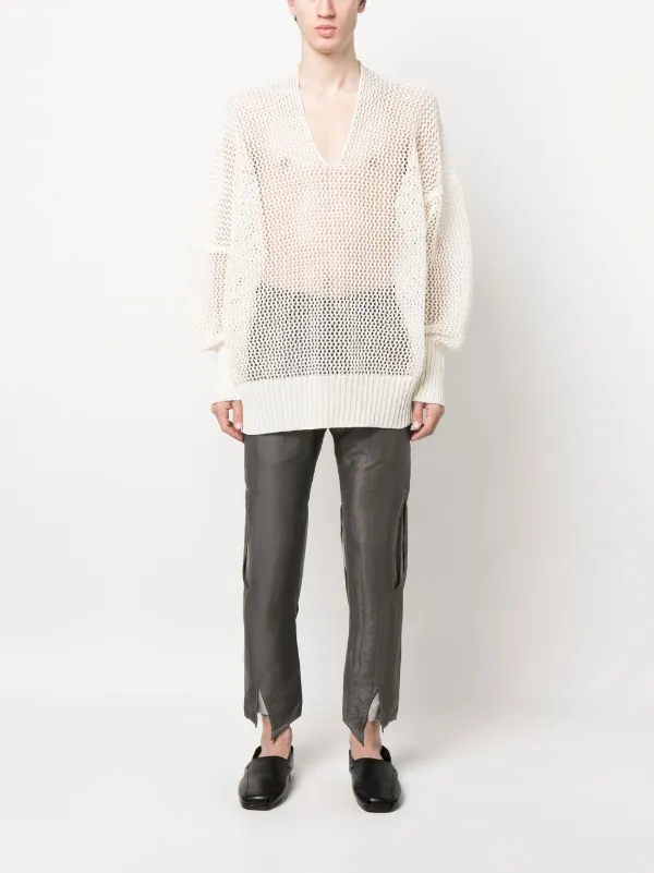 Sulvam カットアウト パンツ | グレー | FARFETCH JP