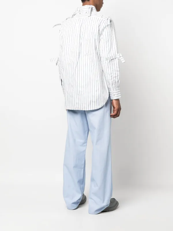 Craig Green Striped long-sleeve Shirt | White | FARFETCH