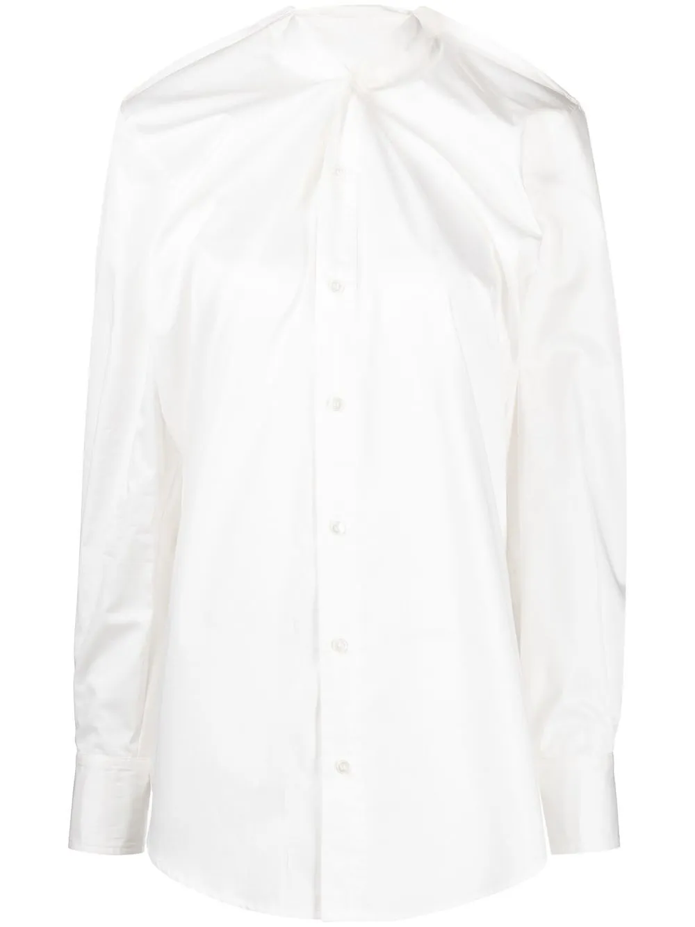 

MM6 Maison Margiela V-neck cotton shirt - White