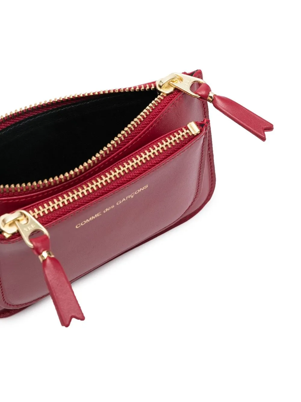  Comme Des Garçons Wallet Logo-stamp Leather Purse - Red 