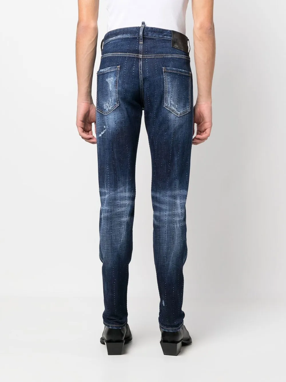 Dsquared2 Slimcut Leg Jeans In Blau ModeSens