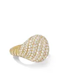 David Yurman 18kt yellow gold Sculpted Cable diamond ring
