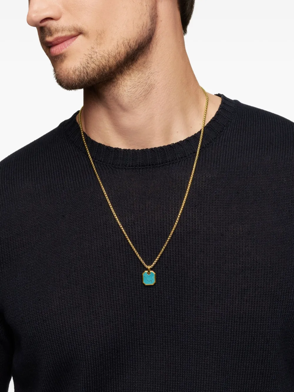 David Yurman pendentif Roman en or 18ct serti de turquoise (15 mm) | Image 2