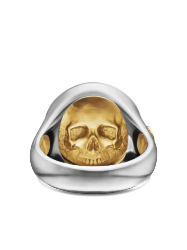 David Yurman 18kt Yellow Gold And Sterling Silver Life And Death