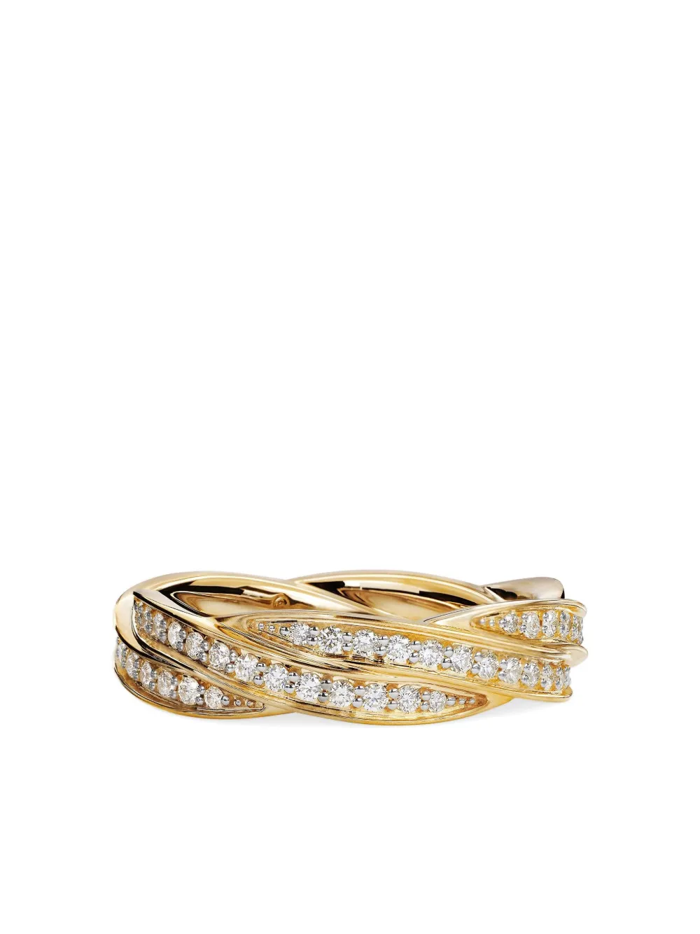 David Yurman 18kt yellow gold DY Helios band ring (6mm) | Gold | Image 1