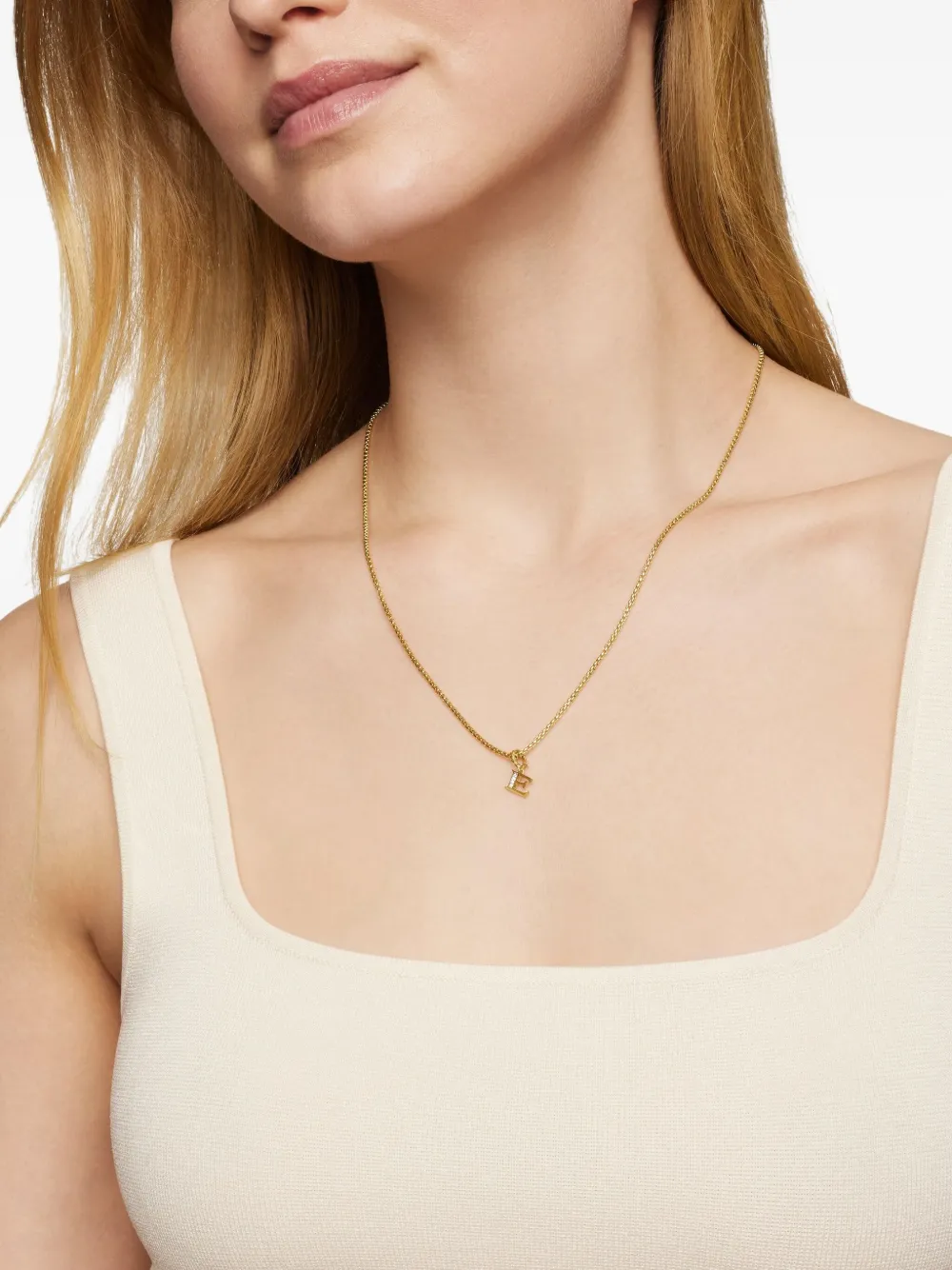 David Yurman dije Pavé Initial en oro amarillo de 18kt | Image 2