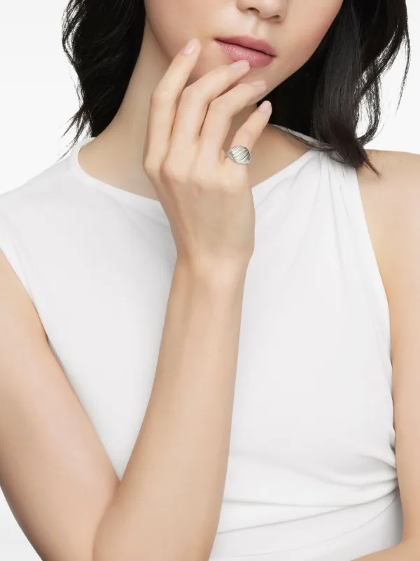 5*7様 Silver Curve Pinky Ring(Scarf Ring) 5 7様 Silver Curve Pinky Ring Scarf Ring ユーティリティプラス 【幅広