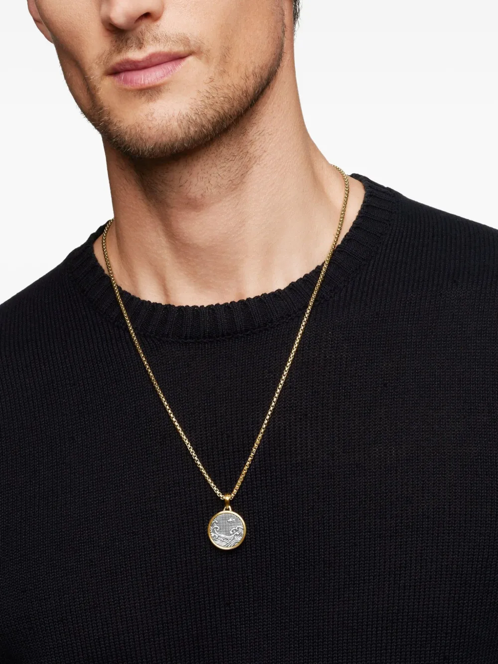 David Yurman pendentif Water and Fire Duality en or 18ct et argent sterling (30 mm) | Image 2