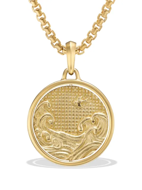 David Yurman 18kt yellow gold Water and Fire Duality amulet (30mm)