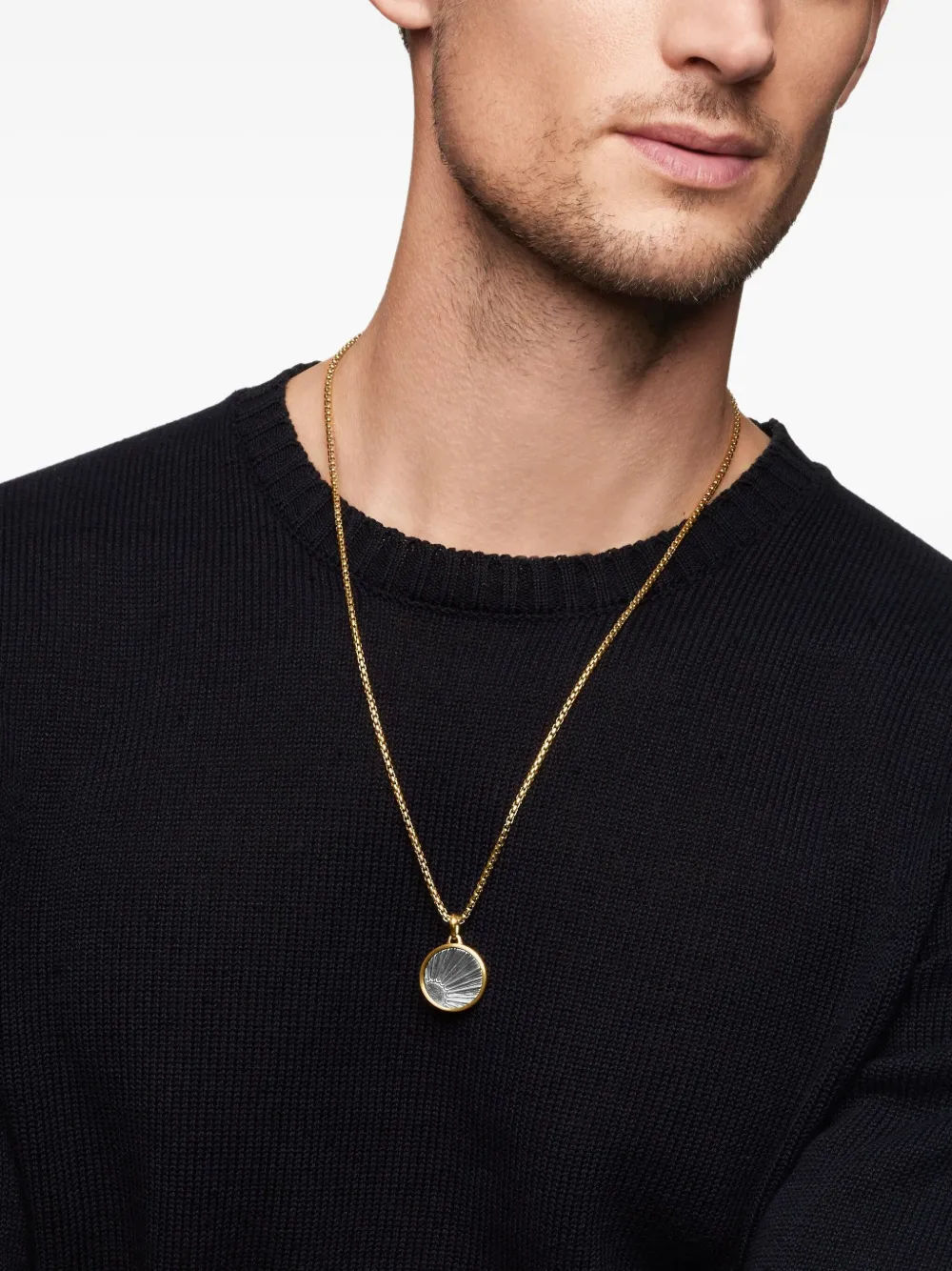 David Yurman pendentif Storm Duality en or 18ct et argent sterling (30 mm) | Image 2