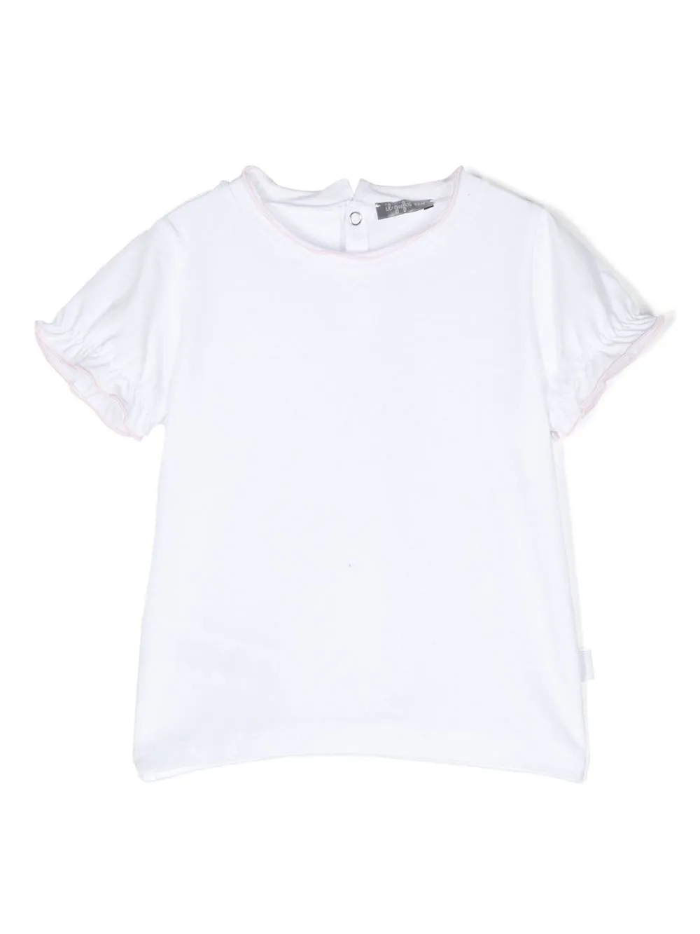

Il Gufo fluted-trim short-sleeve T-shirt - White