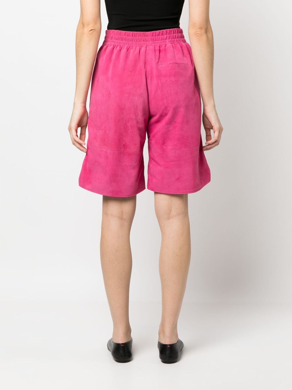 Shop Arma Suede Bermuda Shorts In Rosa