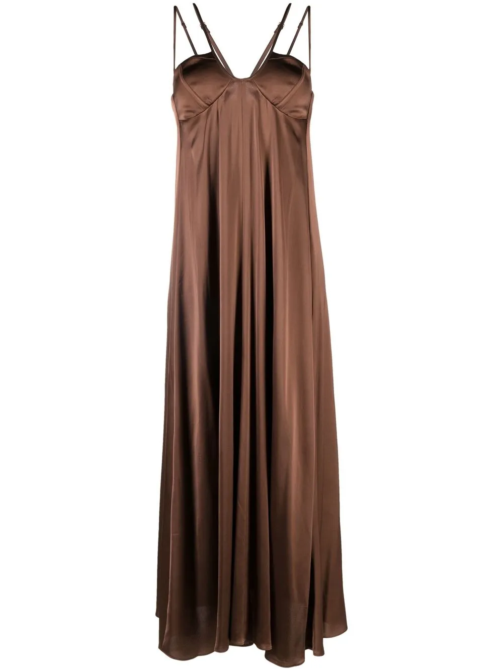 

AERON V-neck dress - Brown